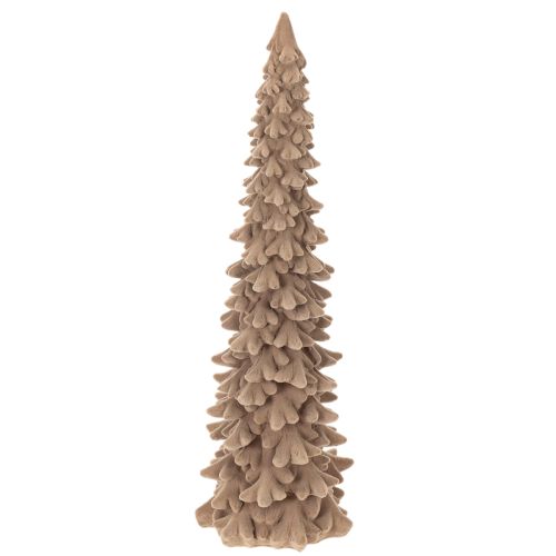 Dekorativt juletre med flokker til vinterdekorasjon, 34 cm