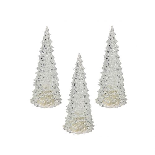 Floristik24 Juletre akryl med LED-lys Ø6cm H12cm