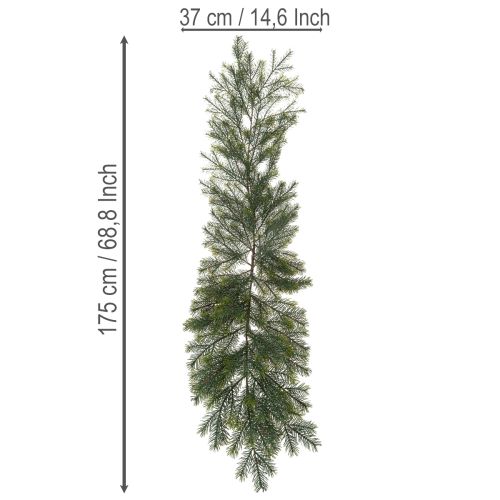 Kunstig dekorativ grangren for kreativ blomsterdekorasjon, 175 cm | Floristik24.no