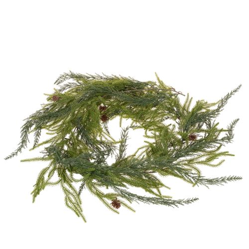 Kunstig furukvistgirlander med kongler til adventsdekorasjon 218 cm | Floristik24.no