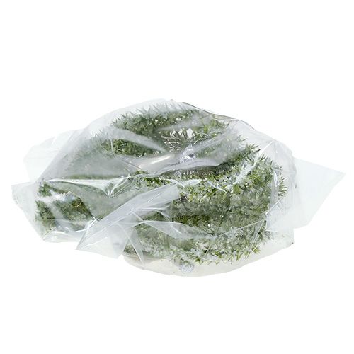 Floristik24 Granhjerte til å henge med engel 8cm grønn 6stk