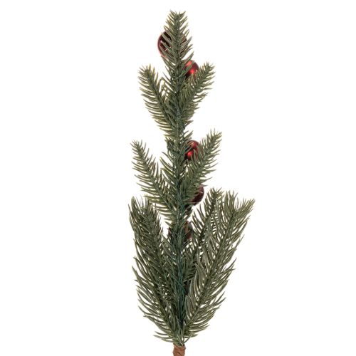 Kunstig grangren med julekuler, 48 cm, 2 stk. | Floristik24.no