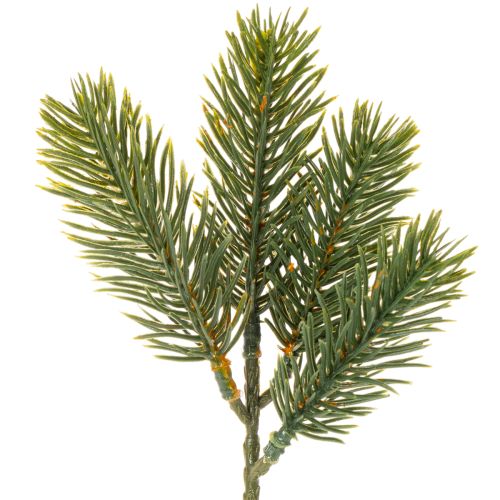 Kunstig grønn grangren til vinterdekorasjoner, 25 cm, 24 stk.