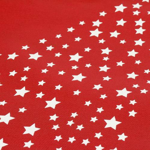 Floristik24 Bæreveske rød med stjerner 38cm x 46cm 24stk