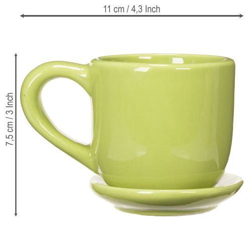 gjenstander Kaffekopp, dekorativ borddekorasjon for en stilig spiseplass, 11 cm, 3 deler