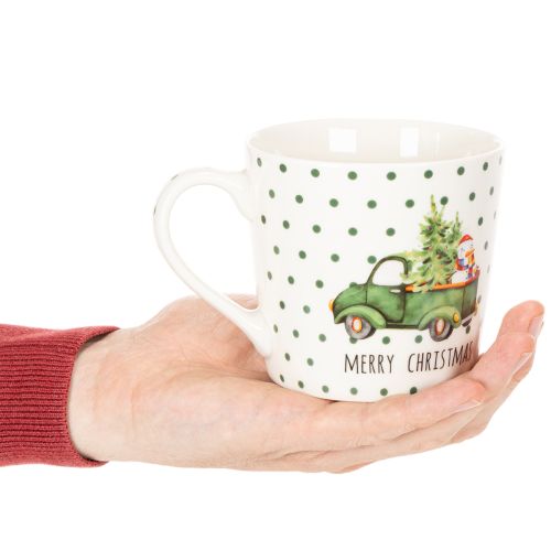 Kaffekrus Merry Christmas julemotiv keramisk krus 10 cm 2 stk | Floristik24.no