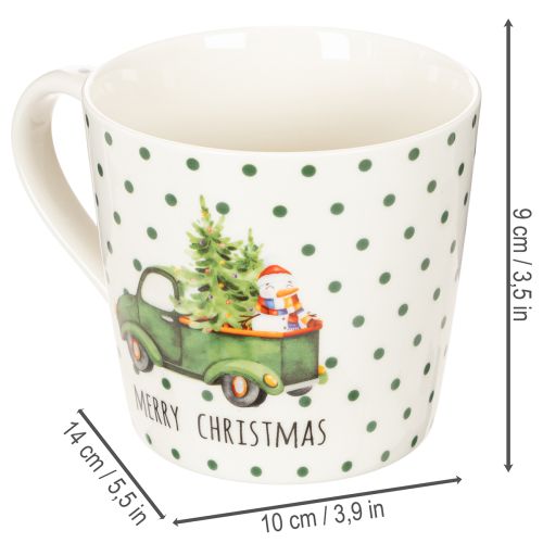 Kaffekrus Merry Christmas julemotiv keramisk krus 10 cm 2 stk | Floristik24.no