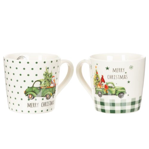 Kaffekrus Merry Christmas julemotiv keramisk krus 10 cm 2 stk | Floristik24.no