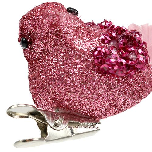 Floristik24 Farget due på klippet 15cm 8stk