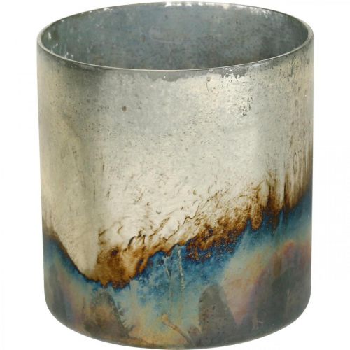 Floristik24 Lysglass, dekorativ lykt, borddekorasjon antikk look Ø9,5cm H10cm 4stk