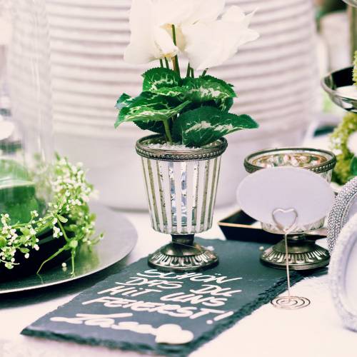 Floristik24 Telys glass kopp bondesølv H11cm