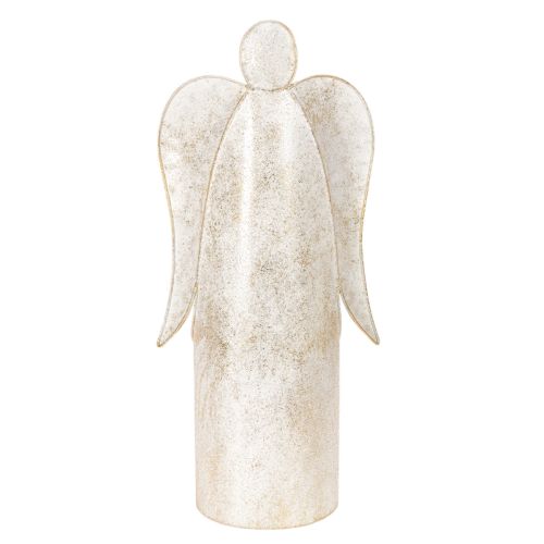 Englefigur lysestake, gull,