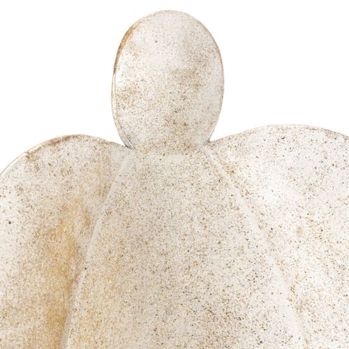Englefigur lysestake, gull,