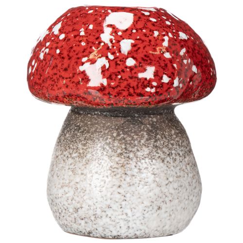 Dekorativ sopp, fluesopp, telysholder som borddekorasjon, 9 cm | Floristik24.no