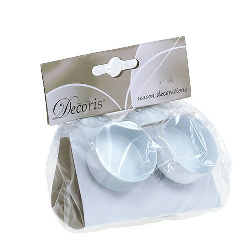 Floristik24 Telysholder hvit Ø4cm L7cm 4stk