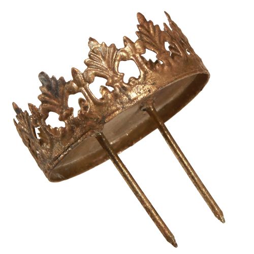 Floristik24 Telysholder for plugging med lysglass gull Ø7cm 4 stk