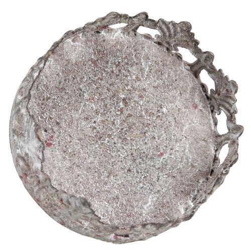 Floristik24 Telysholder for plugging med lysglass grå Ø5,5cm 4stk