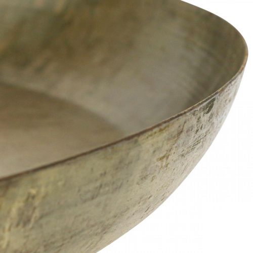 Floristik24 Deco plate messing look Metallplate dekorasjon Ø40cm