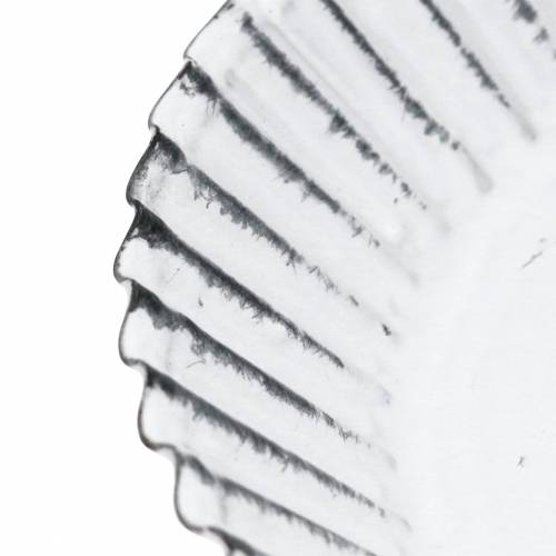 Floristik24 Dekorativ plate bakepanne sinkhvit Ø15cm H2cm