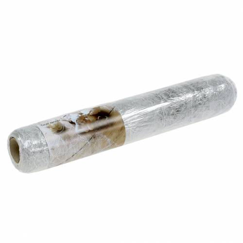 Floristik24 Bordbånd bordløper sølv 30cm 25m