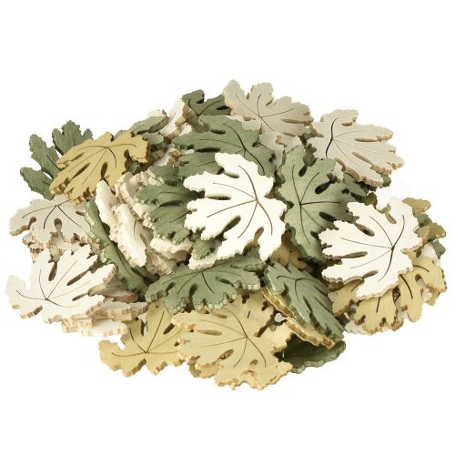 gjenstander Borddekorasjon høstspredde dekorasjon tredekor lønneblad 4cm 72 stk