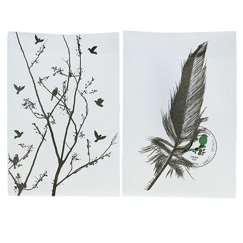 Floristik24 Bordpynt plastpose med motiv 10x8x15cm 8stk