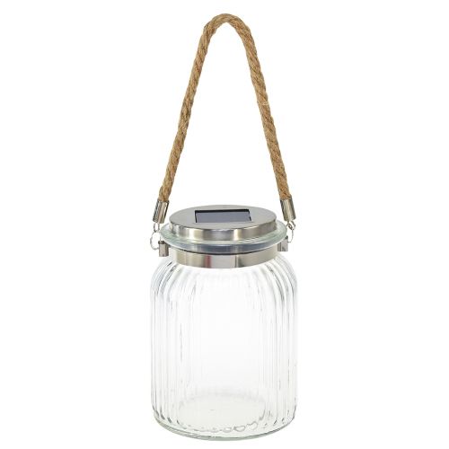 Floristik24 Borddekorasjon solar balkong hengende lampe varm hvit Ø11cm H16cm