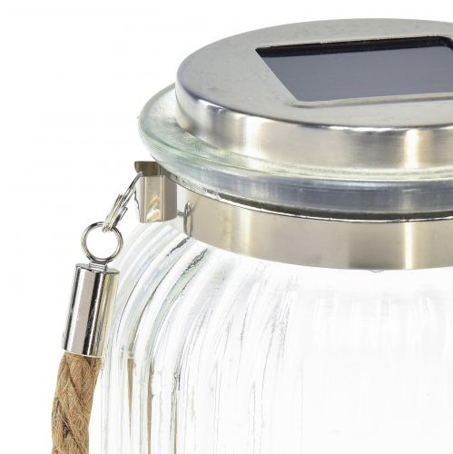 Floristik24 Borddekorasjon solar balkong hengende lampe varm hvit Ø11cm H16cm