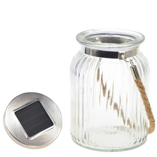 Floristik24 Borddekorasjon solar balkong hengende lampe varm hvit Ø11cm H16cm