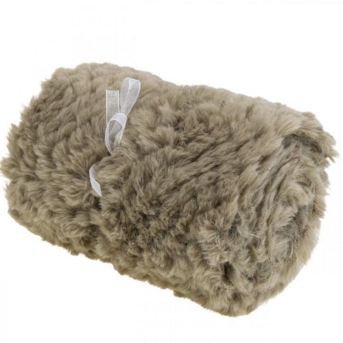 Floristik24 Bordløper fuskepels brun, bordløper, dekorativ pels 15×200cm