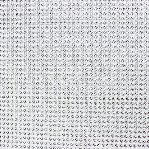 Bordløper med paljetter lys sølv B25cm L228cm