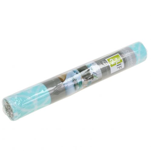 Floristik24 Bordløper med mønster lyseblå 30cm x 300cm