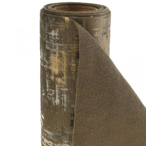 Floristik24 Bordløper brun bordløper borddekor polyester L250cm B20cm