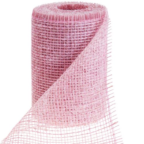gjenstander Bordløper jute bordbånd jutebånd lys rosa 15cm 10m