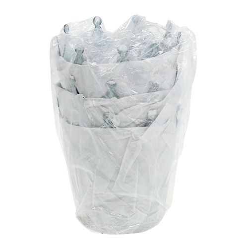 Floristik24 Sink krone vasket grå Ø10cm H9,5cm 6stk