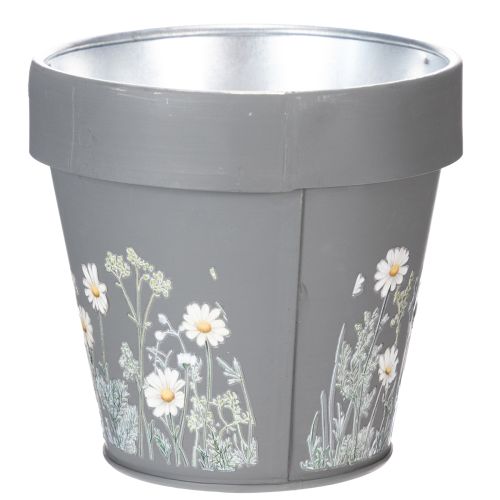 gjenstander Blomsterpotte med tusenfrydmotiv for stilig interiørdesign, 11 cm, 4 deler