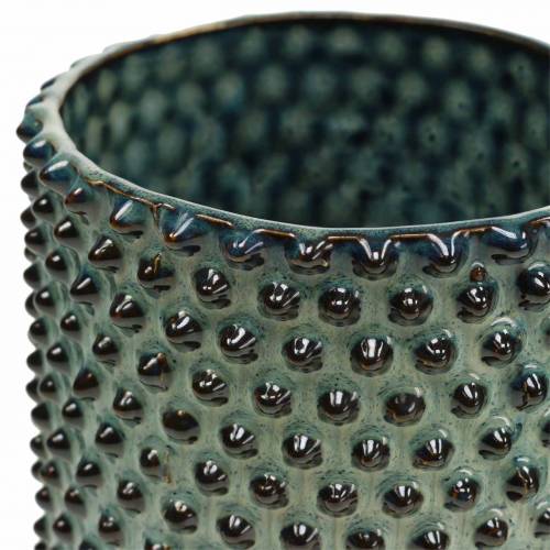 Floristik24 Planterblå, hvit Ø11cm H10cm 2stk