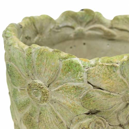 Floristik24 Plantekrukke grønn Ø15,5cm H15cm