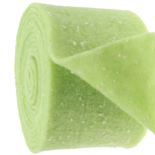 Floristik24 Potte tape filt tape grønn med prikker 15cm x 5m