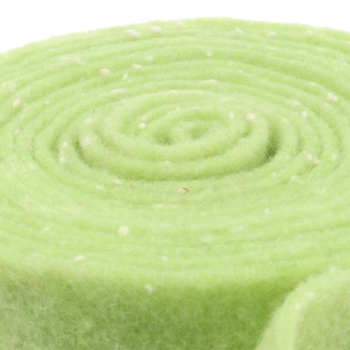 Floristik24 Potte tape filt tape grønn med prikker 15cm x 5m