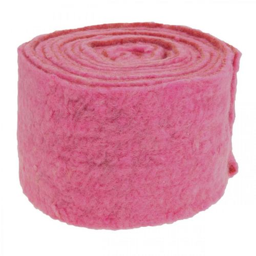 Floristik24 Filt tape, potte tape, ullfilt rosa, oransje flekkete 15cm 5m