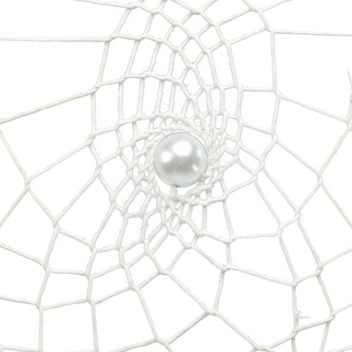 Floristik24 Drømmefanger hjerte hvit 55cm 2stk