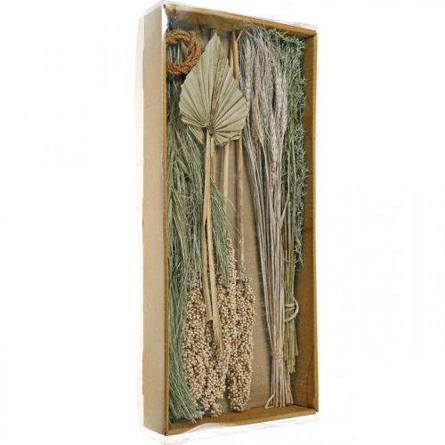 Floristik24 Tørkede blomster eksotisk hvit-natur-blanding, tørr flora-blanding