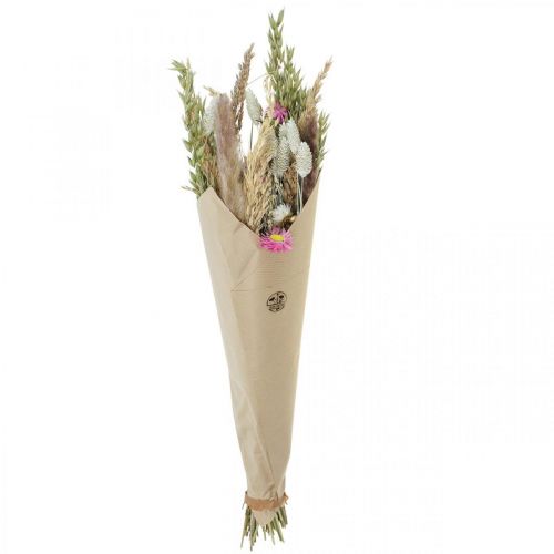 Floristik24 Bukett tørkede blomster gress Phalaris stråblomster rosa 60cm 110g