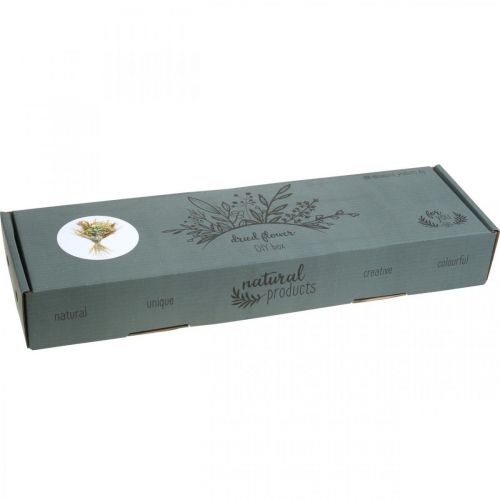 gjenstander Tørkede blomster DIY-verktøysett gult for kreative buketter og dekorative kranser 60 cm – naturprodukt