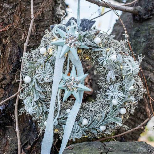 Floristik24 Dørkrans misteltein Julepynt krans kunstig Ø35cm