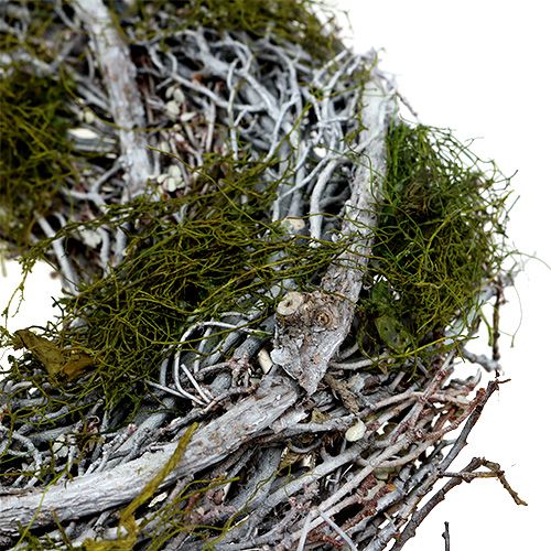 Floristik24 Dørkrans med mose Ø28cm grå, grønn