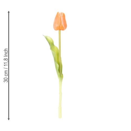 gjenstander Kunstige tulipaner til vårdekorasjon, stue og kjøkken, med naturtro utseende, 30 cm, 7 stk.