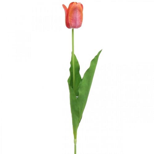 Tulipan kunstblomst rød, oransje Kunstig vårblomst H67cm