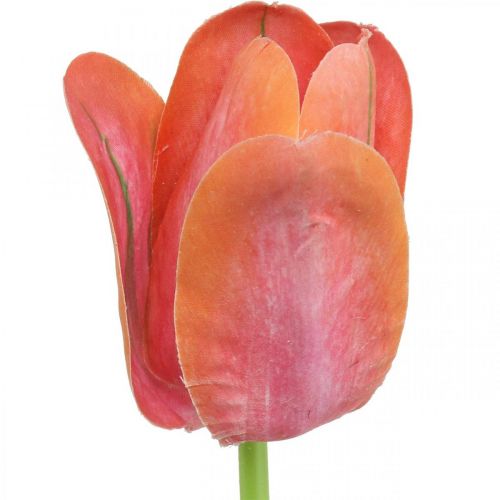 gjenstander Tulipan kunstblomst rød, oransje Kunstig vårblomst H67cm